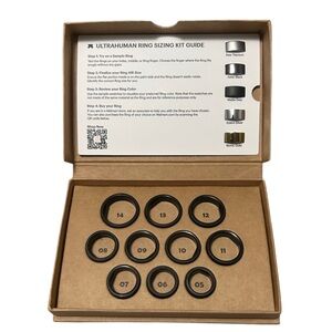 Elegant Black Ring Sizing Kit
